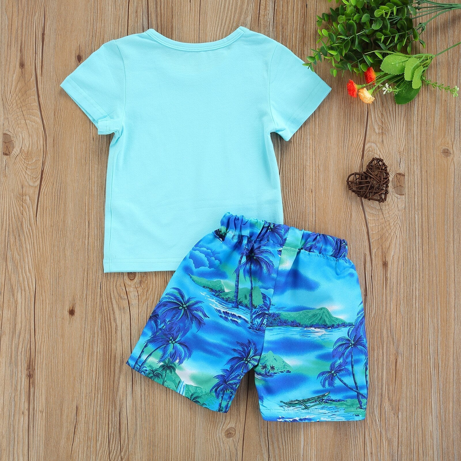 Happy Vacation Surfboard Outfit (2 Styles)