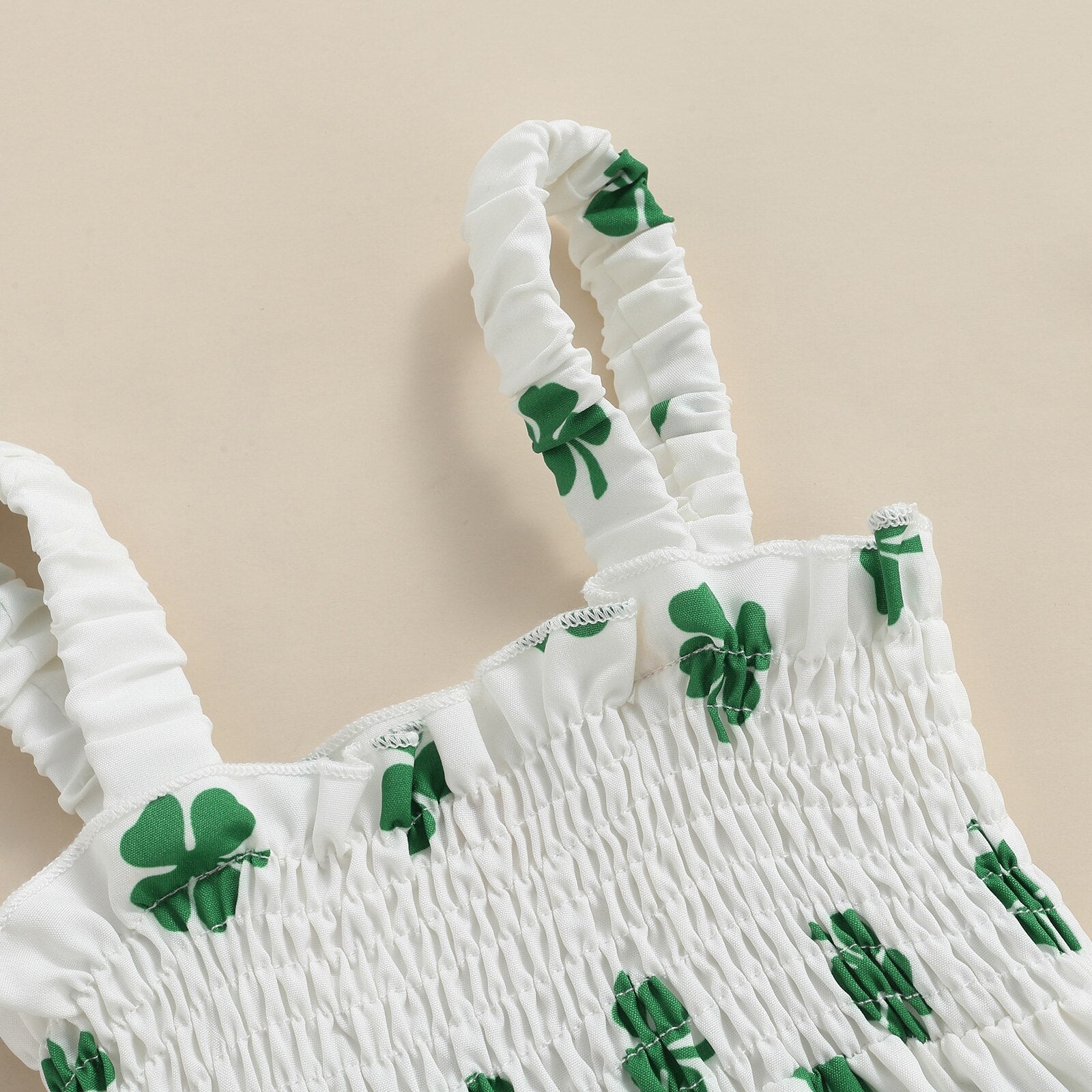 St. Patrick's Clover Romper & Headband