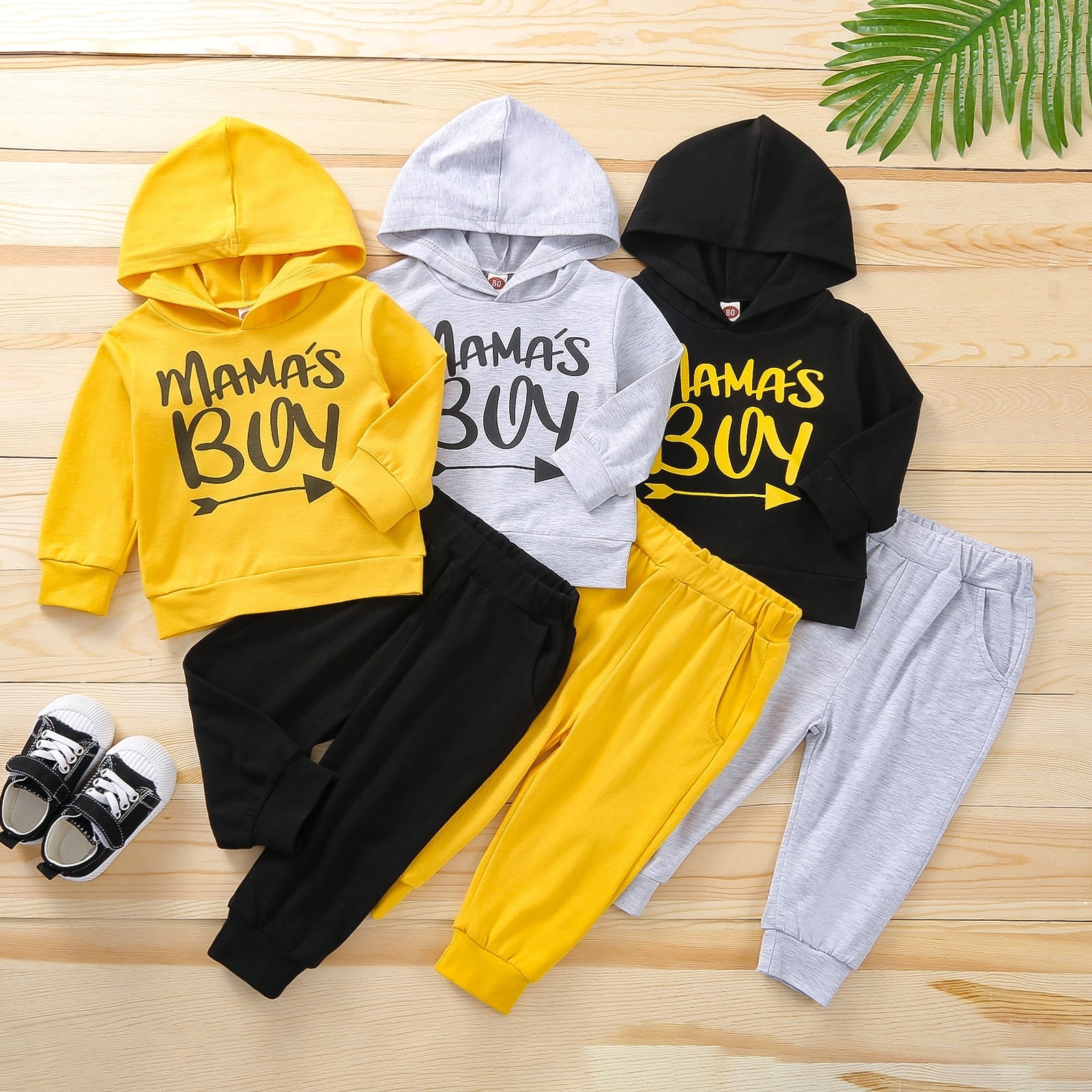 Mama's Boy Arrow Hoodie Outfit