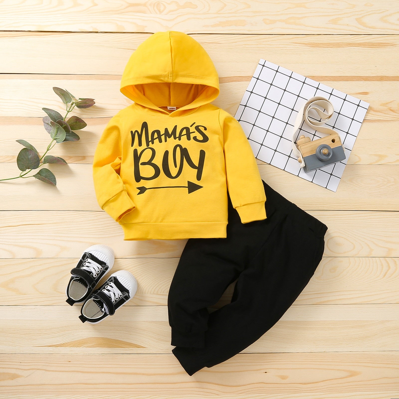 Mama's Boy Arrow Hoodie Outfit