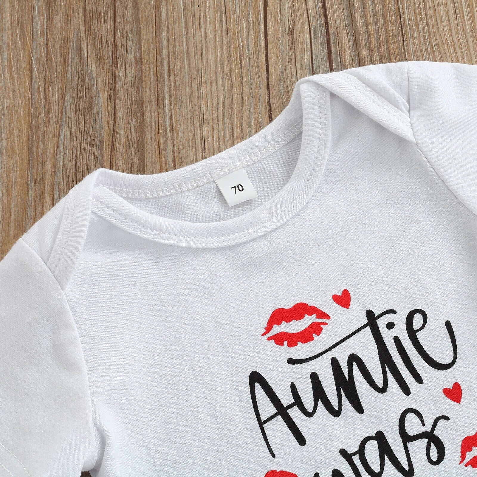 Auntie Was Here Onesie with Bloomer Skirt