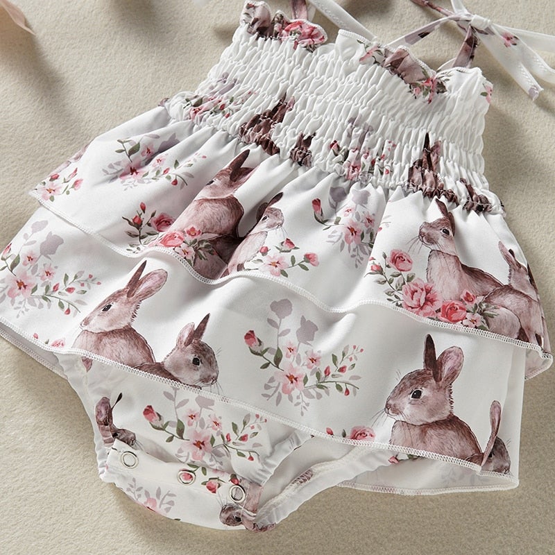 Floral Bunny Romper