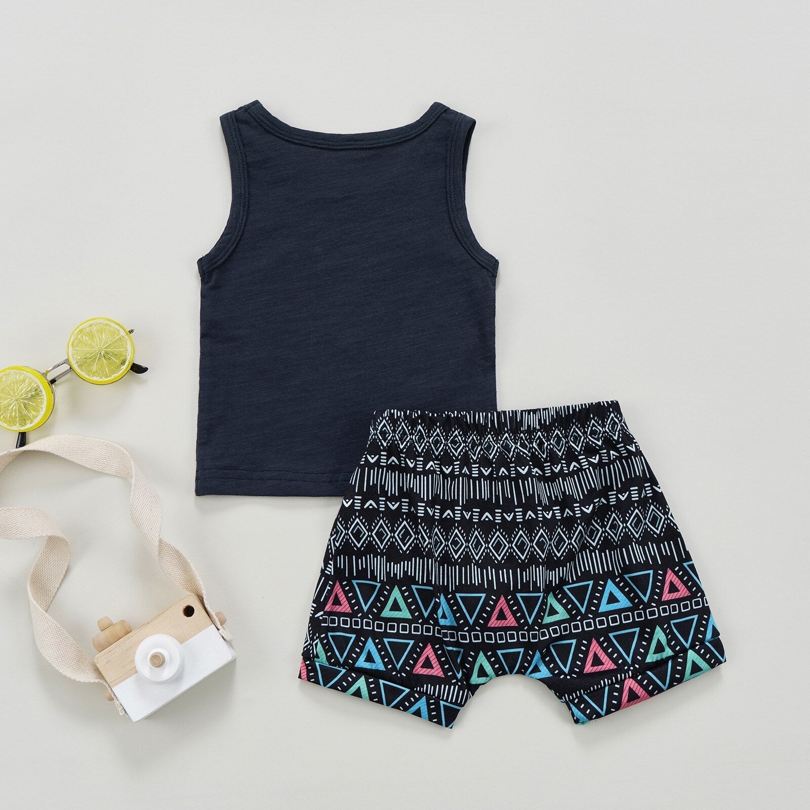 Let's Taco Bout It Tank & Geometric Shorts