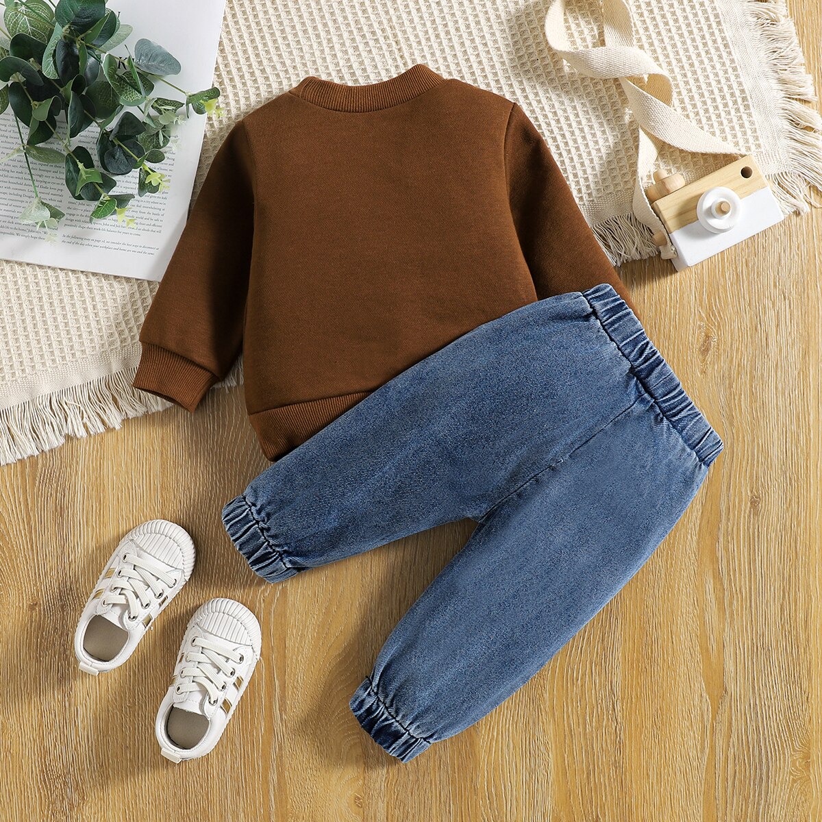 Baby Sweater & Jeans Outfit