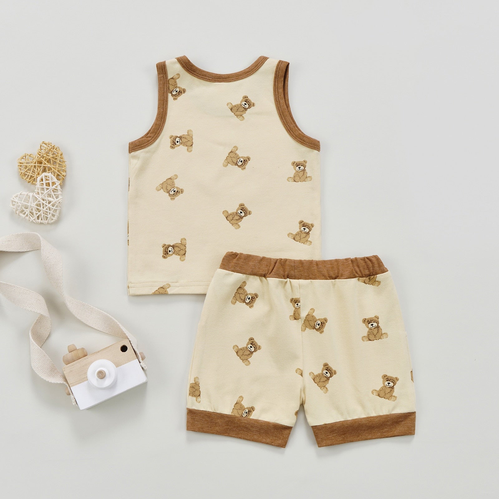 Teddy Bear Tank Top & Shorts Outfit