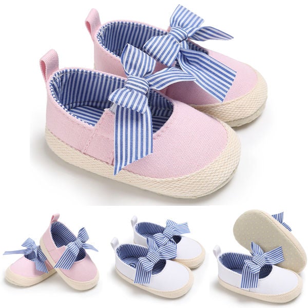 Bow Striped Shoes