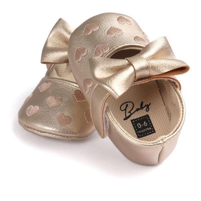 Love Heart Bow Shoes