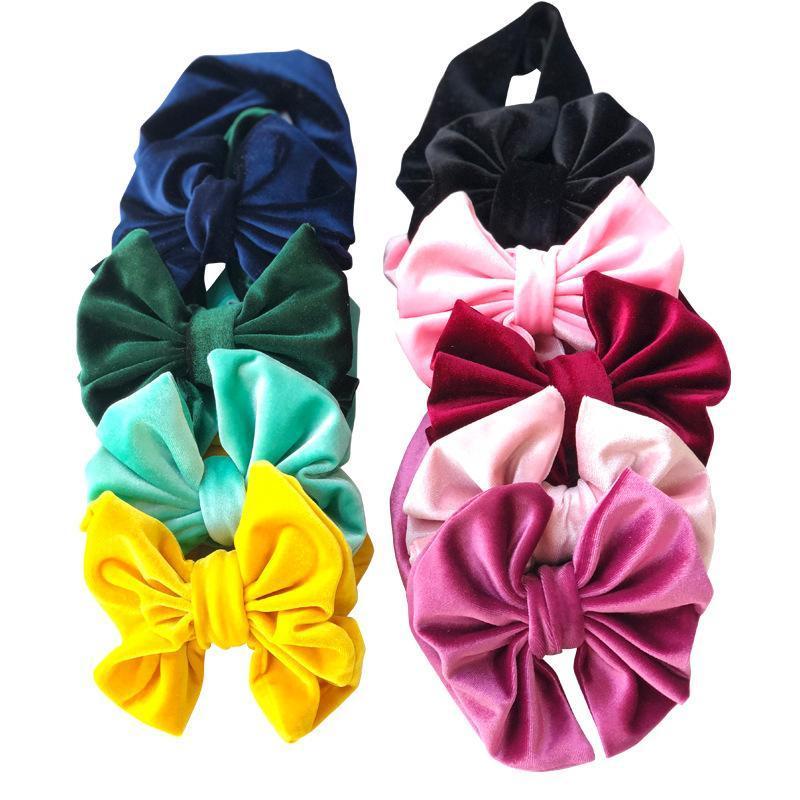 Velvet Bow Headband (Multiple Colors)