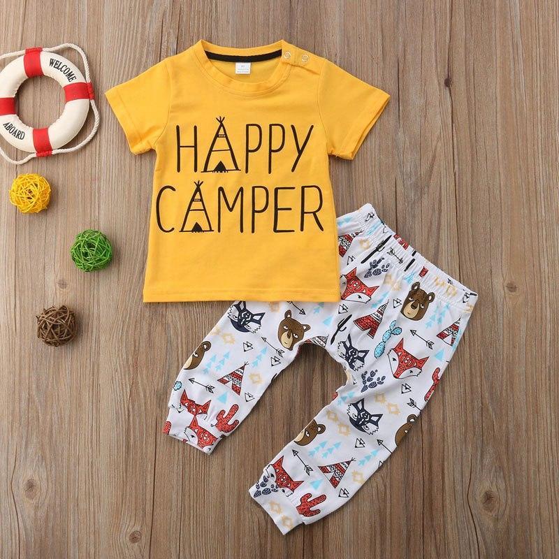 Happy Camper T-Shirt Animal Pants Outfit