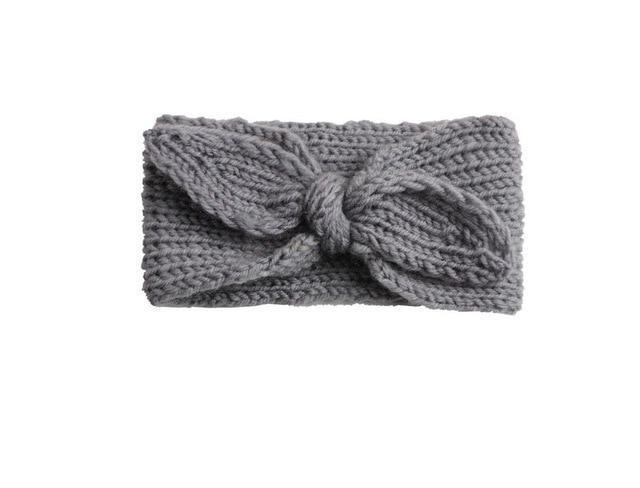 Knitted Bow Headband