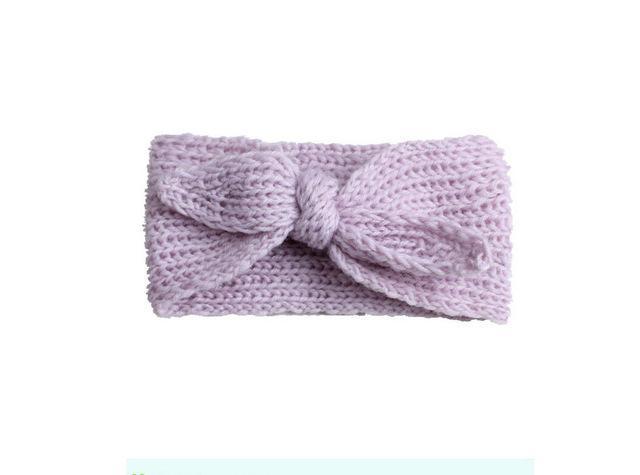 Knitted Bow Headband