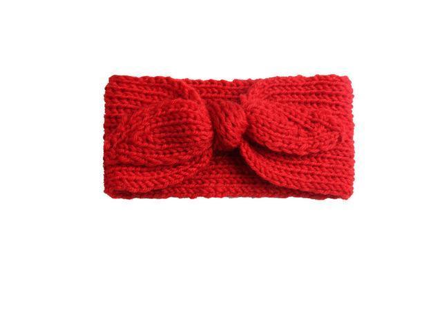 Knitted Bow Headband