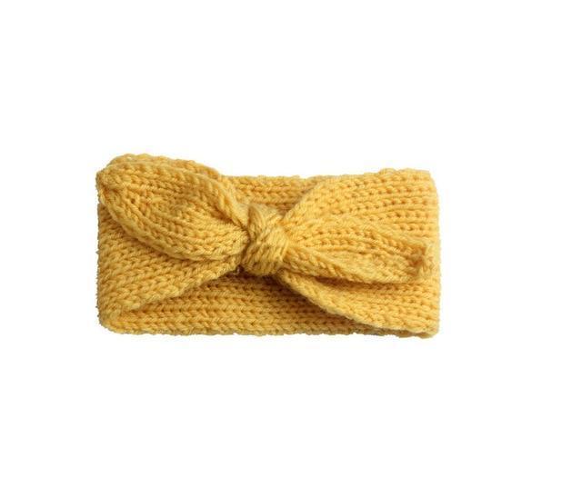 Knitted Bow Headband