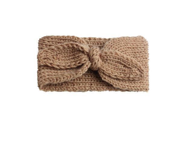 Knitted Bow Headband