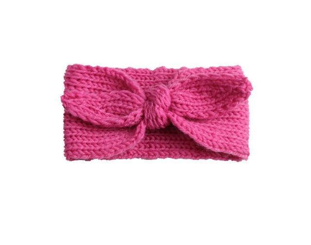 Knitted Bow Headband