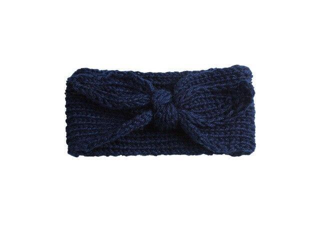 Knitted Bow Headband