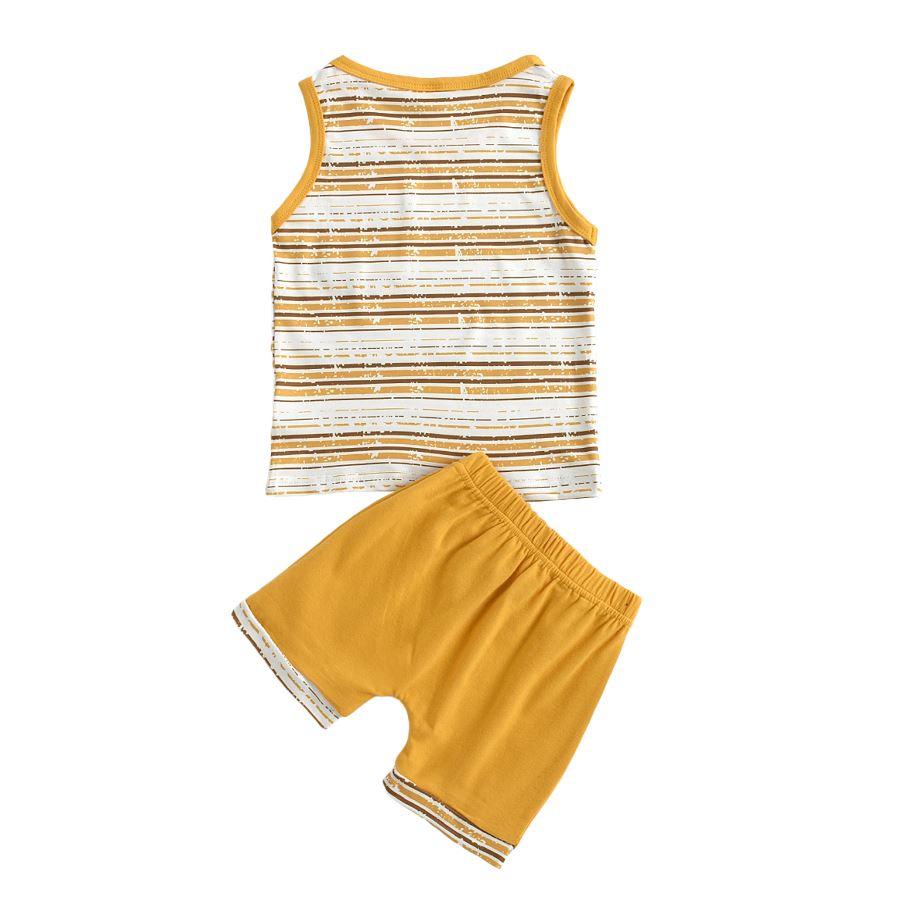 Striped Tank Top and Shorts Set