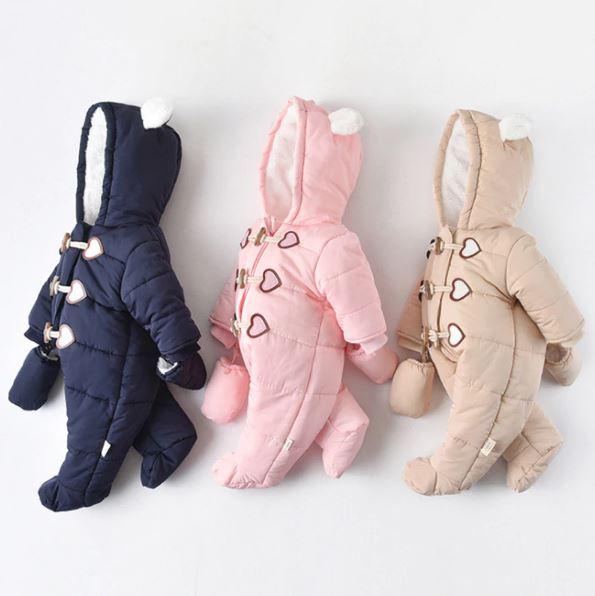 Animal Ear Winter Jumpsuit Jacket