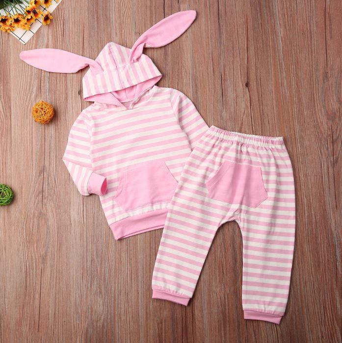 Striped Bunny Rabbit Outfit