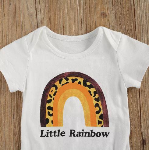Little Rainbow Leopard Outfit