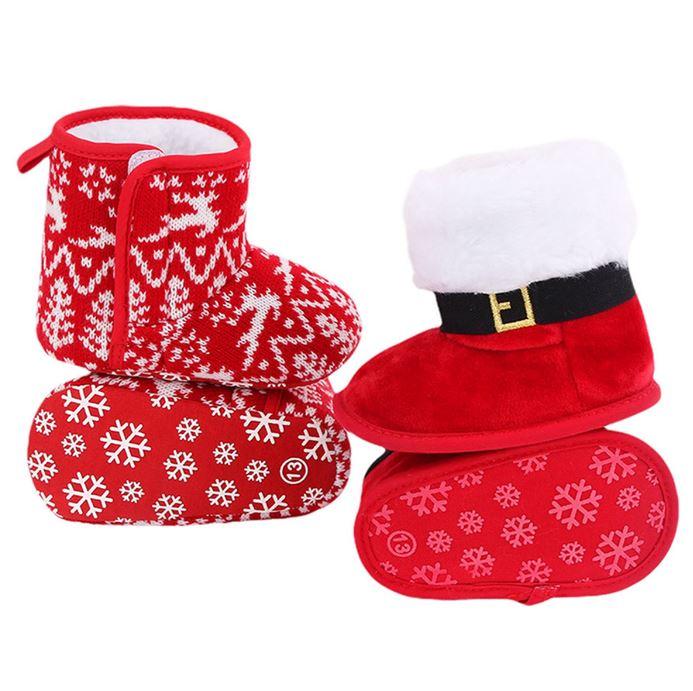 Slip On Christmas Booties