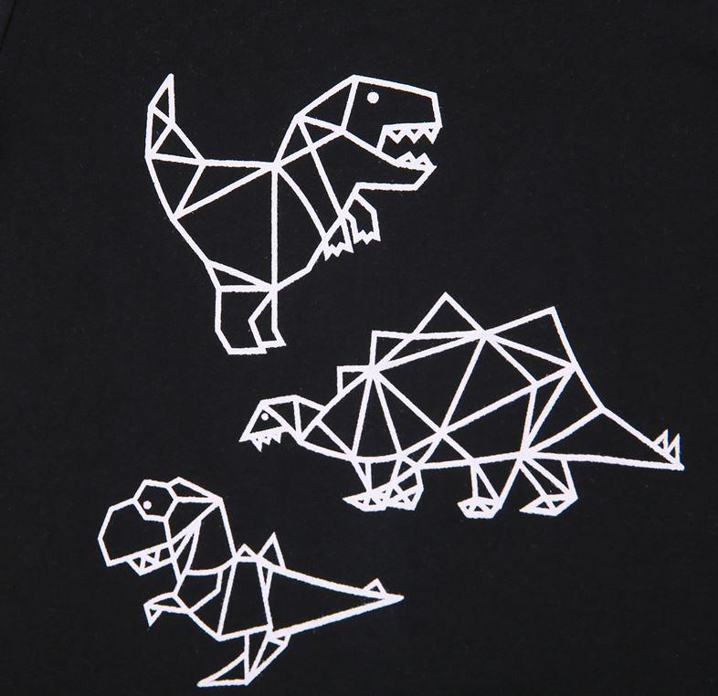 Geometric Dinosaur T-shirt and Shorts