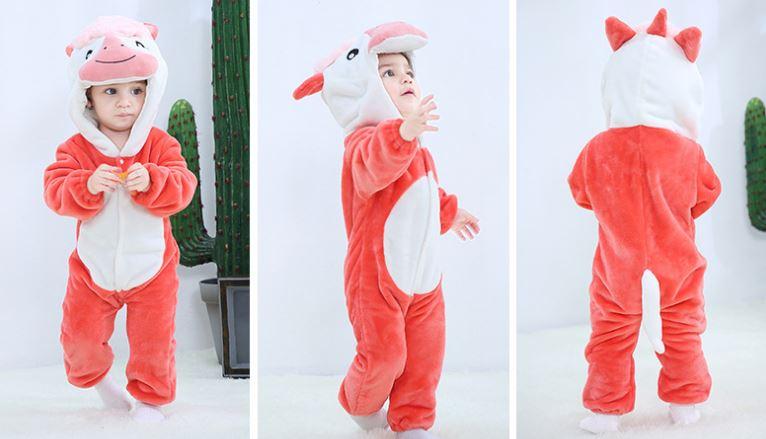 Unicorn Hooded Costume (Blue or Pink)