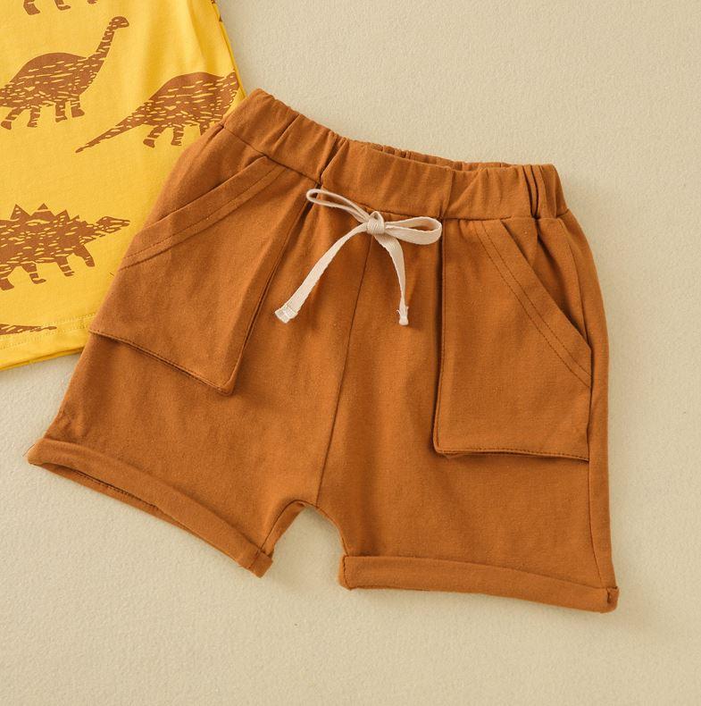 Dinosaur T-shirt with Pocket Shorts